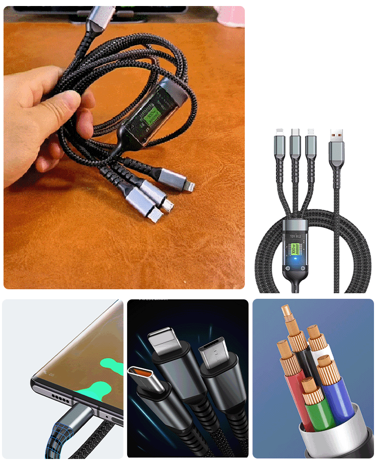 Superschnelles Lade-3-in-1-Datenkabel
