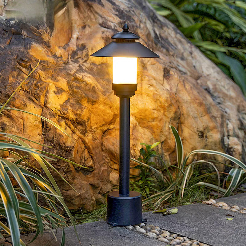 Modern minimalist Regenschirm wasserdicht Aluminium Marmor LED Außenleuchte für Garten | Karnz