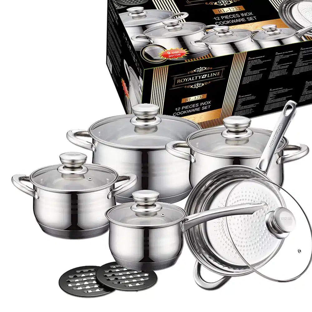 Royalty Line Topfset aus Edelstahl (12 Teile) | Karnz