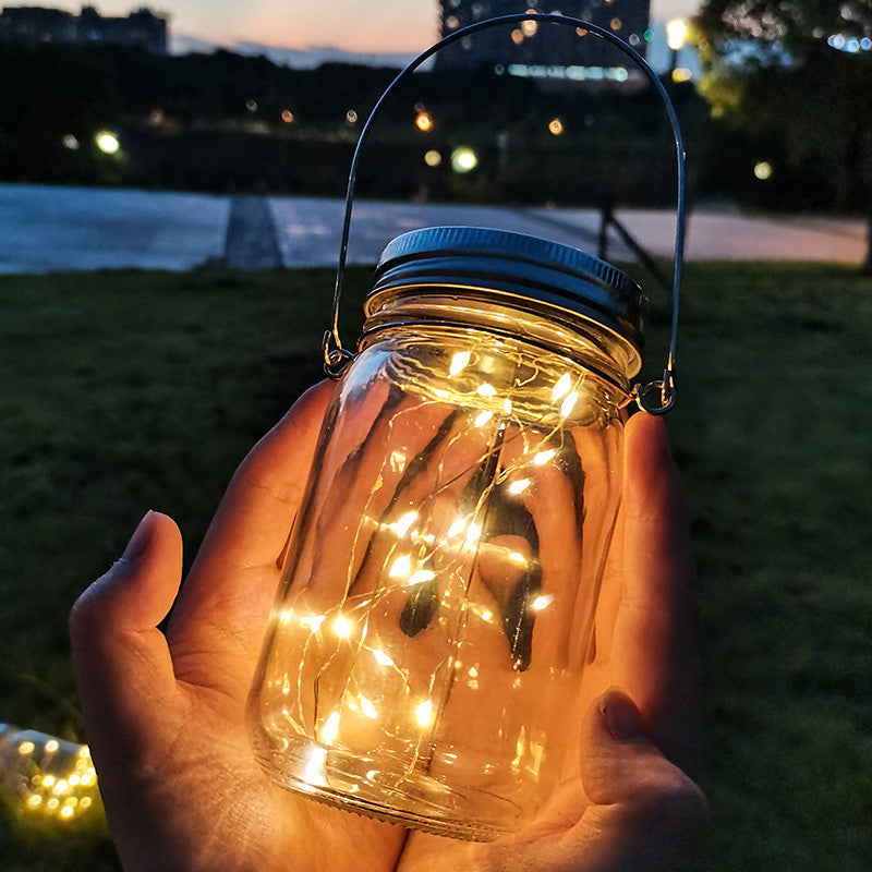 Moderne Art Deco Wasserdichte Solar Glas Edelstahl Kupferdraht Stern LED Lichterkette Außenbeleuchtung Für Garten | Karnz