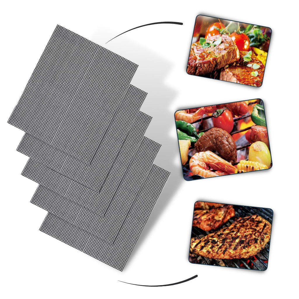 Teflon Antihaft BBQ Grill Mesh Matte für Wiederverwendbare Reinigung | Karnz