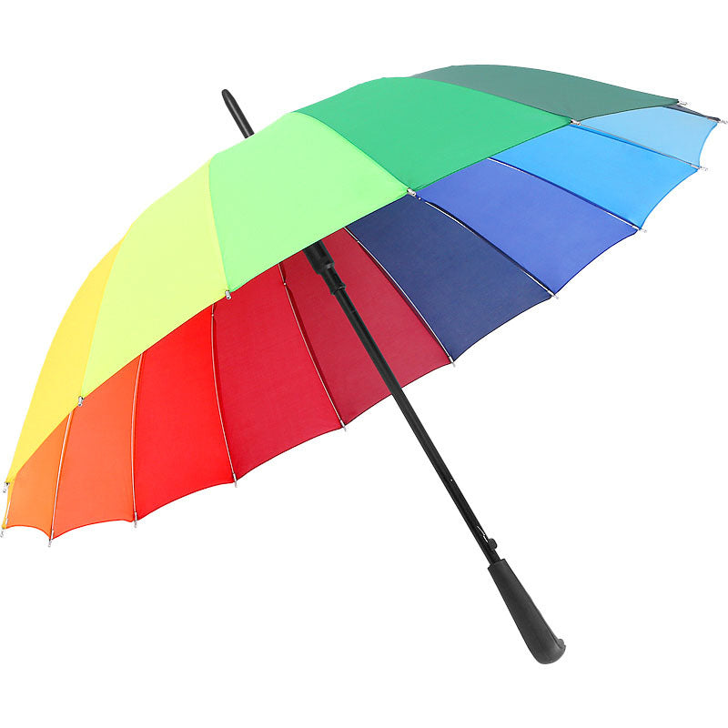 Damen farbenfroher Regenschirm mit innovativem Faltmechanismus Karnz