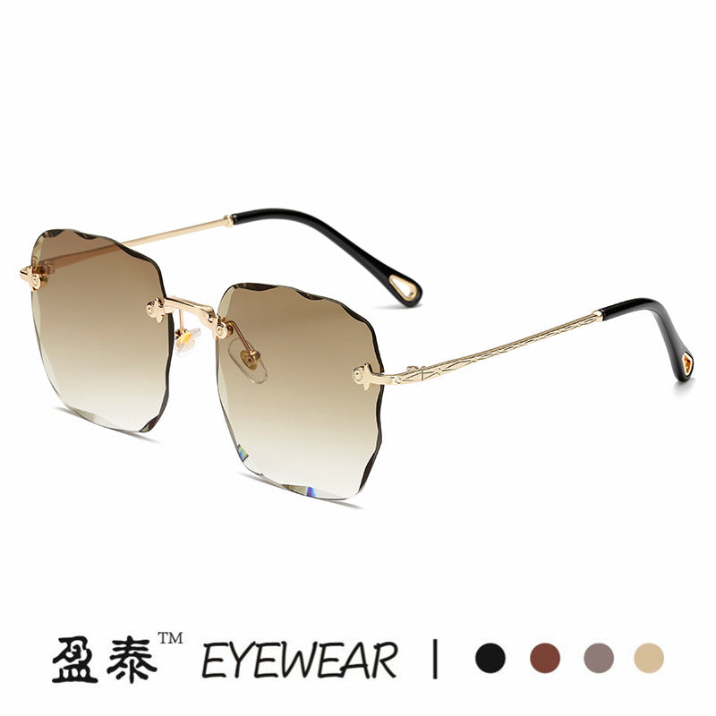 Damen extravagante Sonnenbrille mit blumenförmigem Design und hochwertigem UV-Schutz Karnz