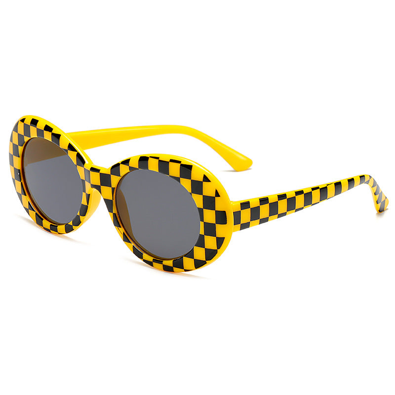 Damen modische ovaler Sonnenbrille Karnz