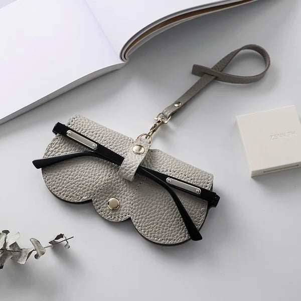 Weiche Leder-Sonnenbrillen-Tasche