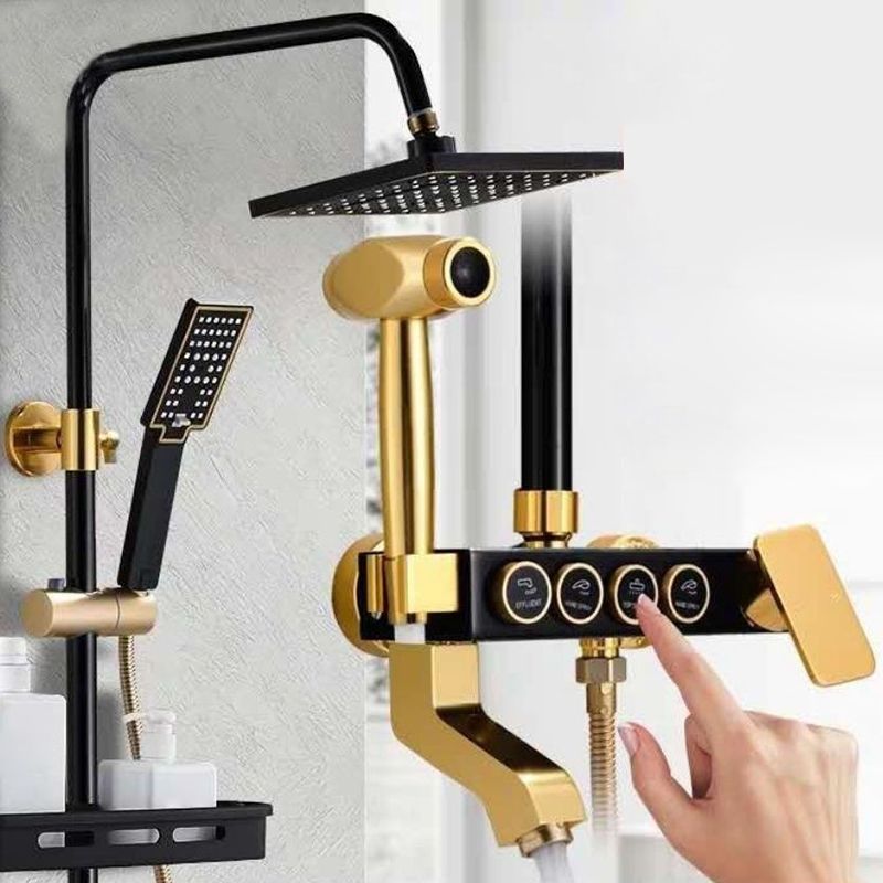 Modern verstellbarer Wasserfluss Duscharmaturen Duscharm Duschanlage an der Wand