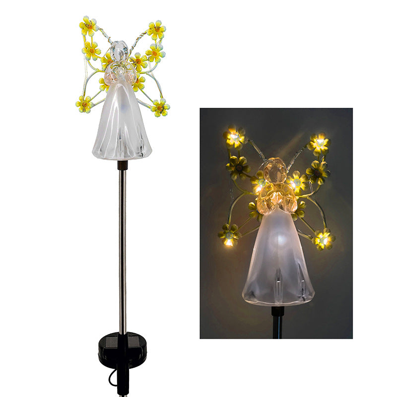 Luminous Haven Solar-Engel-LED-Gartenleuchte – Elegante Außenbeleuchtung für Gärten und Gedenkstätten