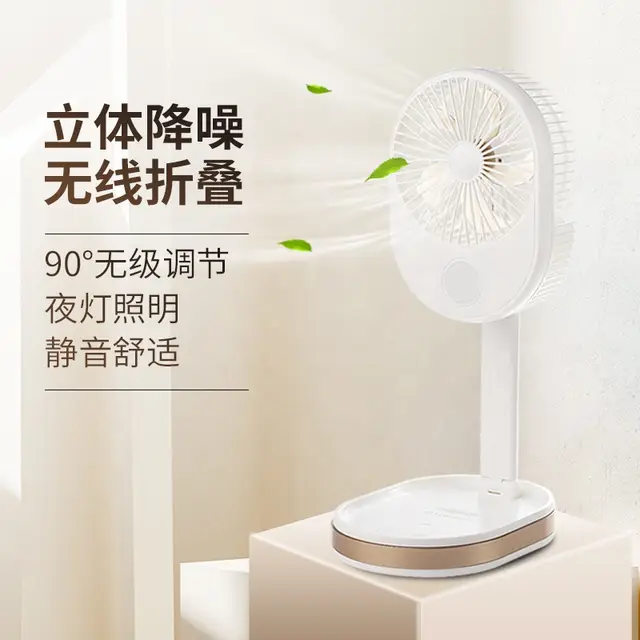 Tragbarer und faltbarer wiederaufladbarer LED-Ventilator | Karnz