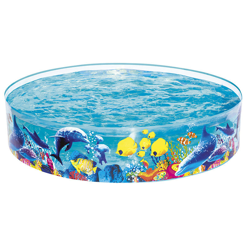 Damen Aufblasbares Kinder-Planschbecken mit maritimem Unterwasserdesign Karnz