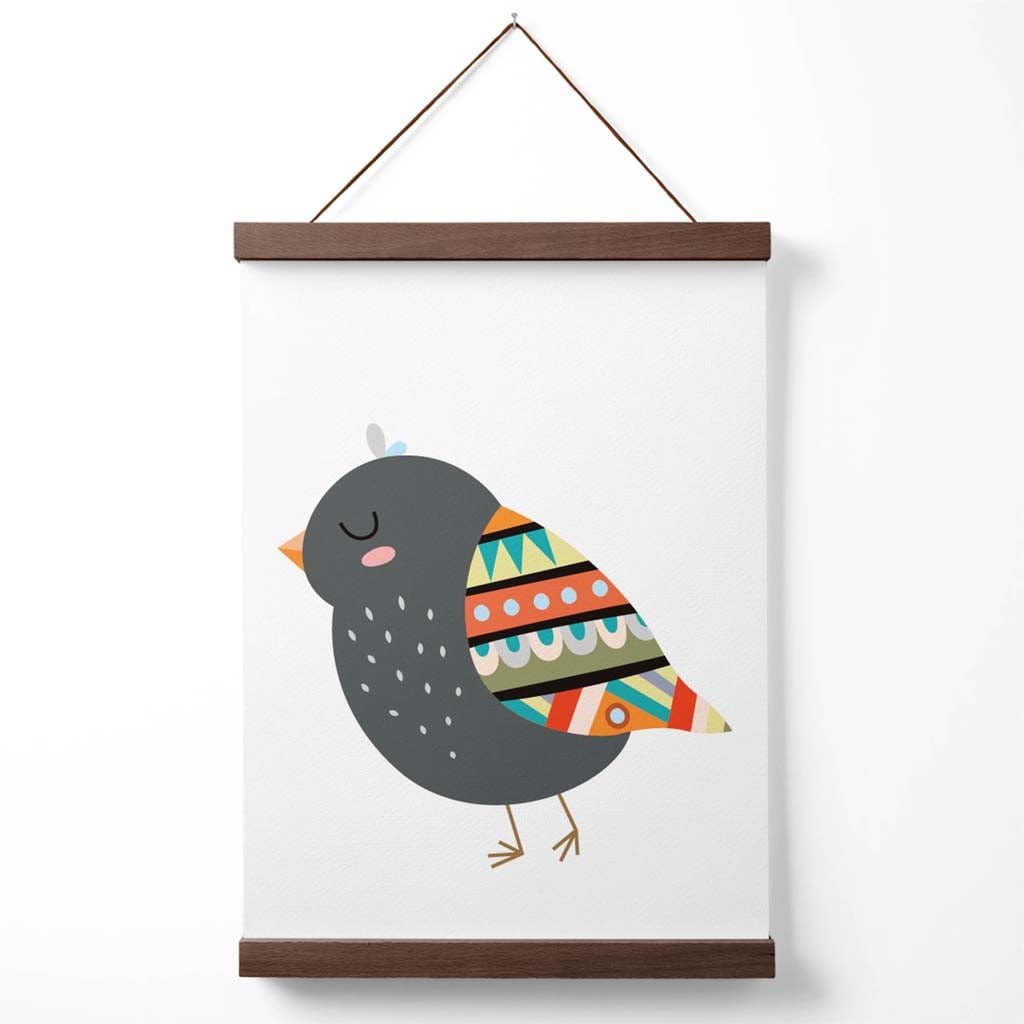Vogel-Tribal-Tier-Poster mit Aufhänger