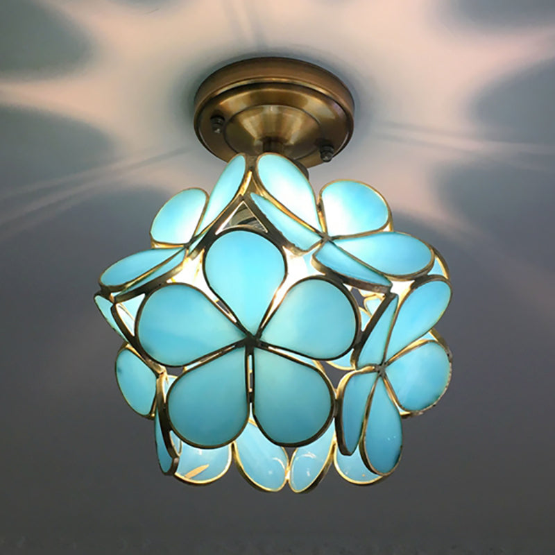 Retro-Stil PVC Deckenlampe – Blumenmuster für einen einzigartigen Look | Karnz