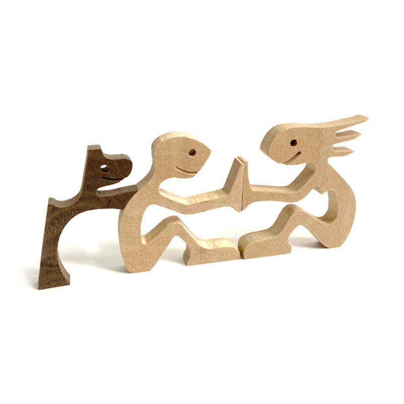 Tischornamente aus Holz für Tierliebhaber