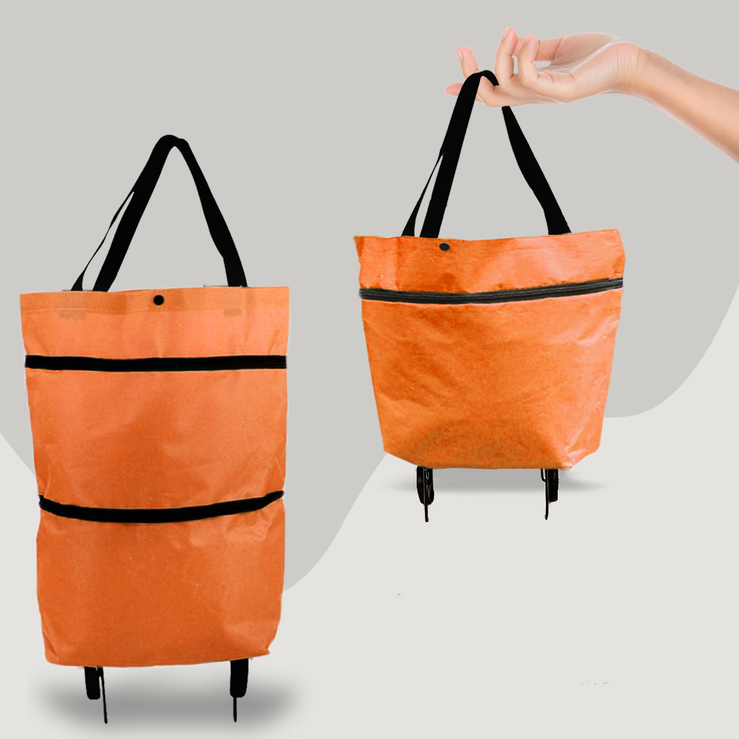2-in-1-Einkaufstasche mit Rollen – CarryFlex