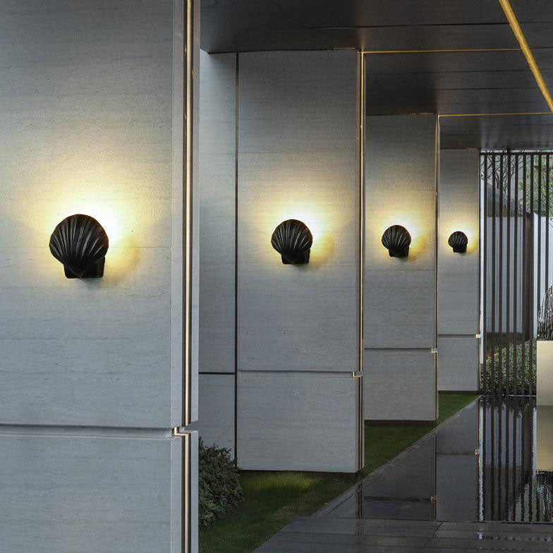 Outdoor Kreatives Shell Design Aluminium LED Wasserdichte Wand Sconce Lampe | Karnz
