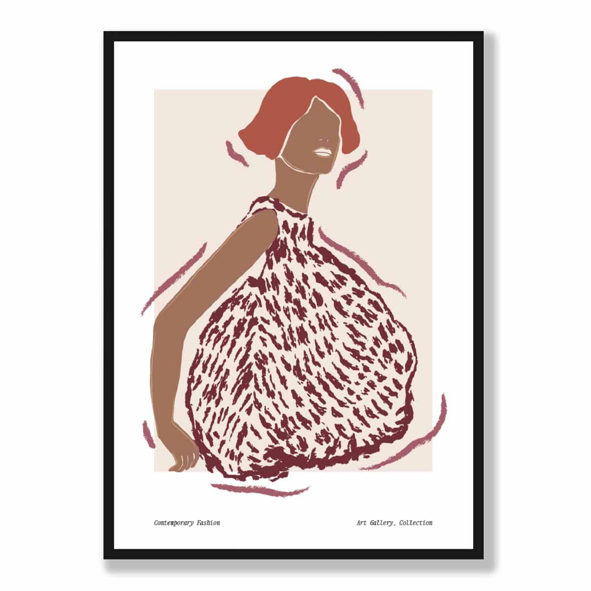 Zeitgenössisches Mode-Skizzenposter für Frauen Nr. 1