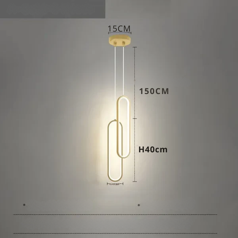Moderne minimalistische LED Pendelleuchte – Schlanke Design Lampe für Schlafzimmer und Wohnzimmer | Karnz