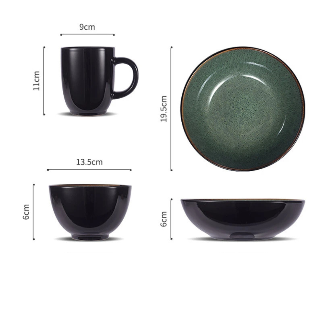 Coimbra Glaze 5-teilige Geschirrset Karnz