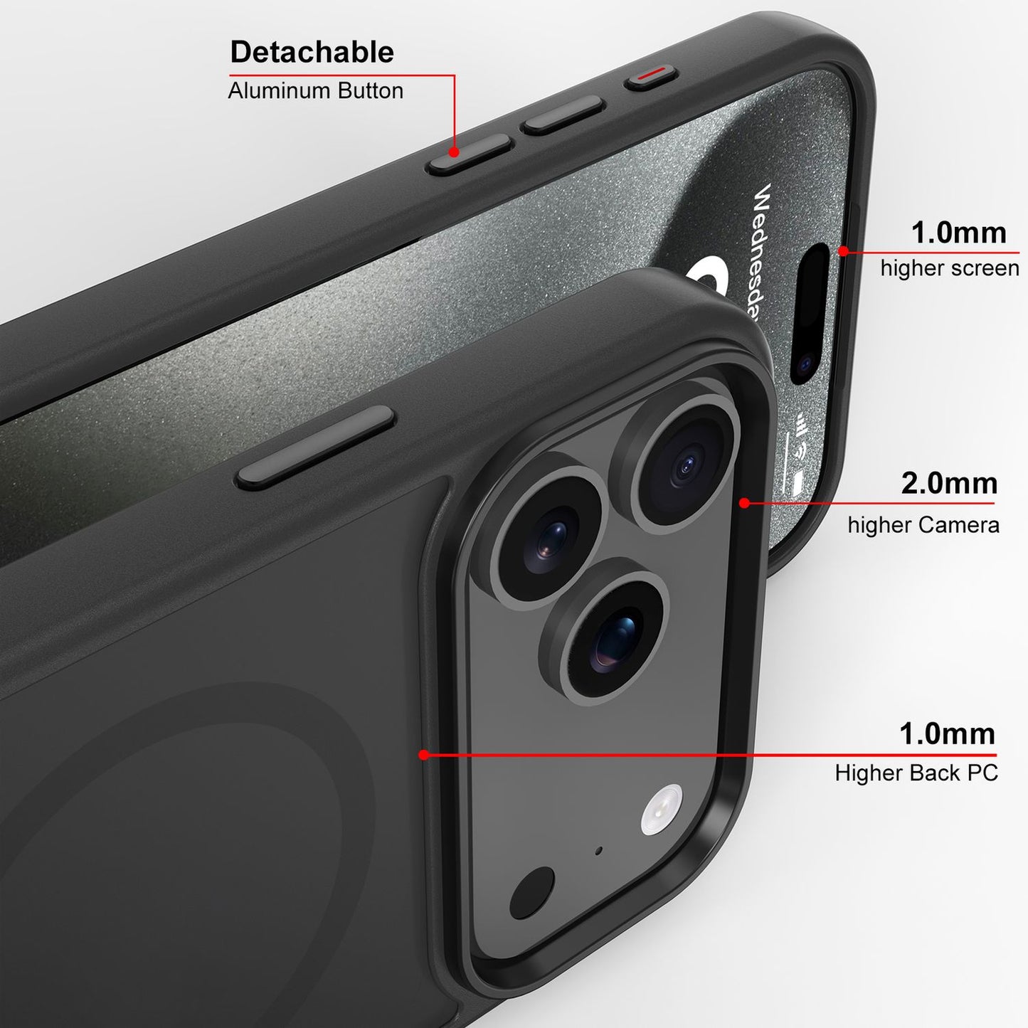 iPhone 17 Pro Max Magnetische Hybrid-Schutzhülle aus TPU-Silikon
