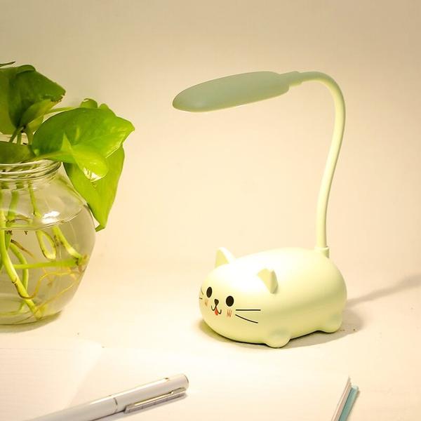 Mini Cartoon Cat LED Augen Schutz Leselampe USB Wiederaufladbare Schreibtischlampe | Karnz