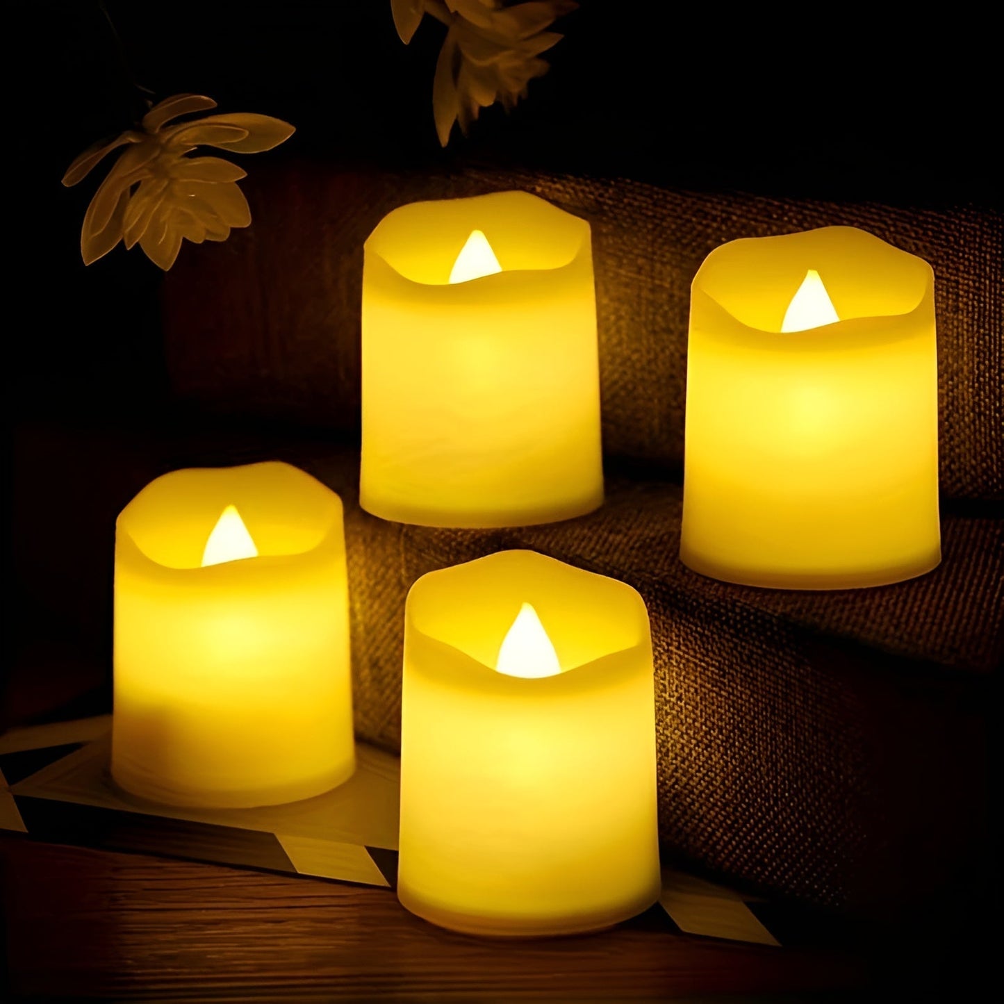 TwinkleLite Light – Flammenlose, flackernde elektrische LED-Kerzen