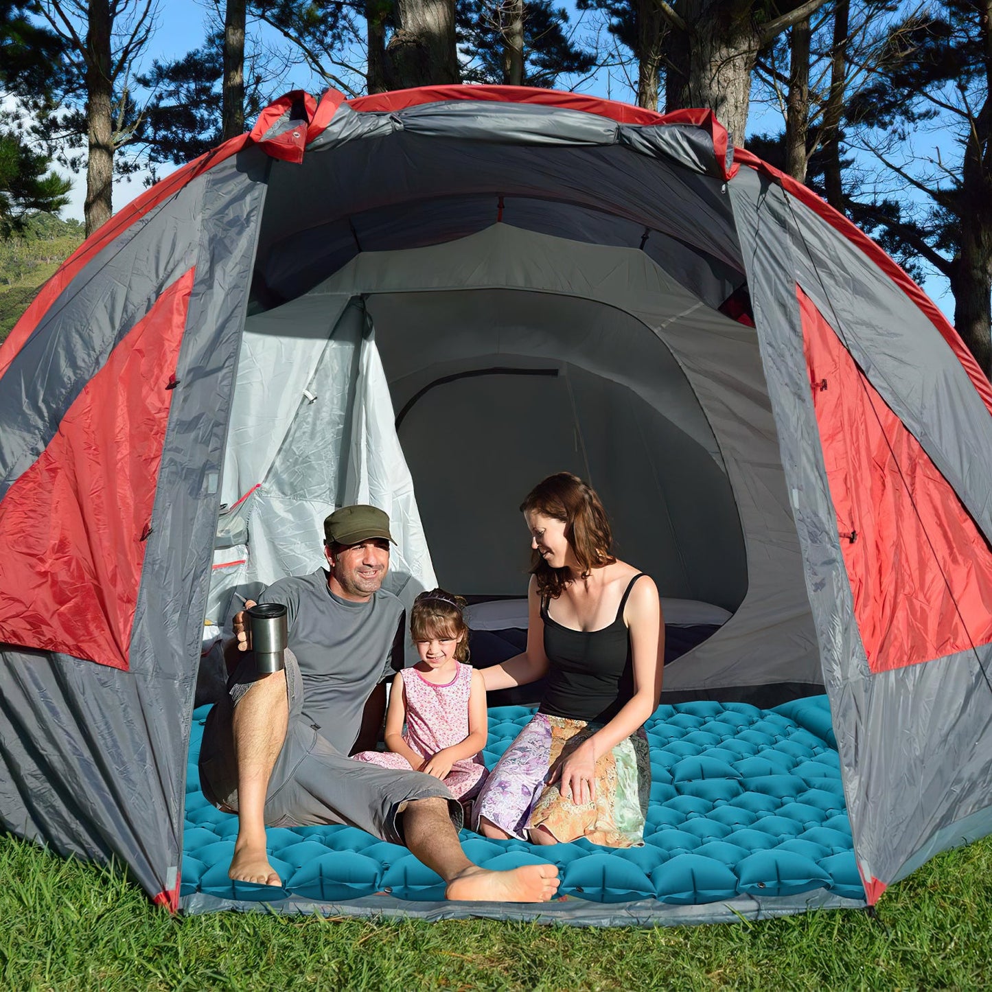 Schlafmatte Campingmatte Fusspumpe | Karnz