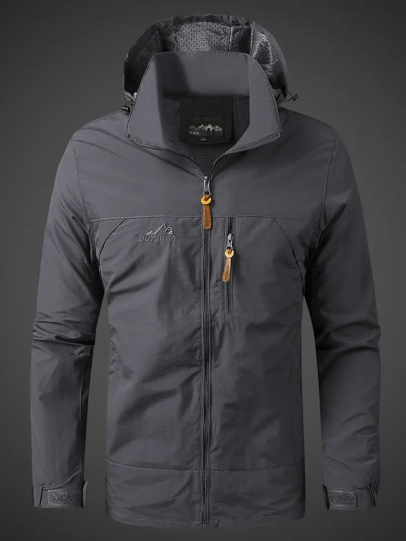 Karnz | Wasser- und Winddichte Herren Outdoor Jacke für alle Aktivitäten