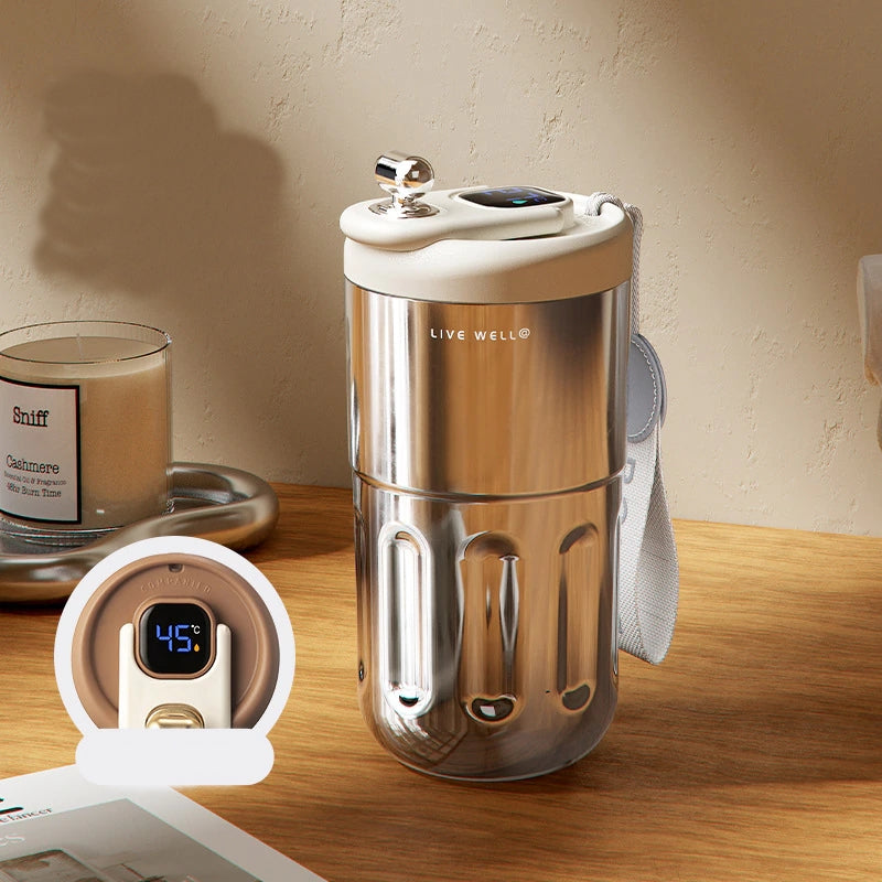 Portabler Smart Edelstahl Kaffeebecher | Karnz