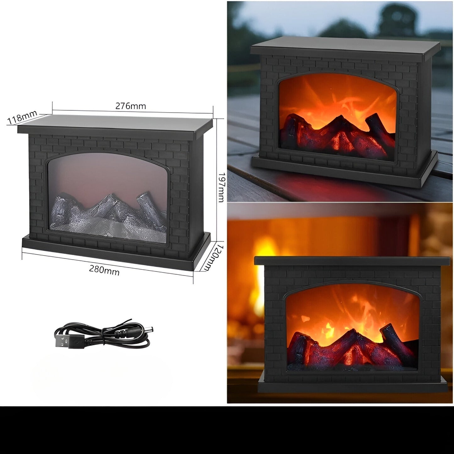 RadiantGlow Flammenlampe - Bringen Sie Wärme und Atmosphäre in Ihr Zuhause | Karnz
