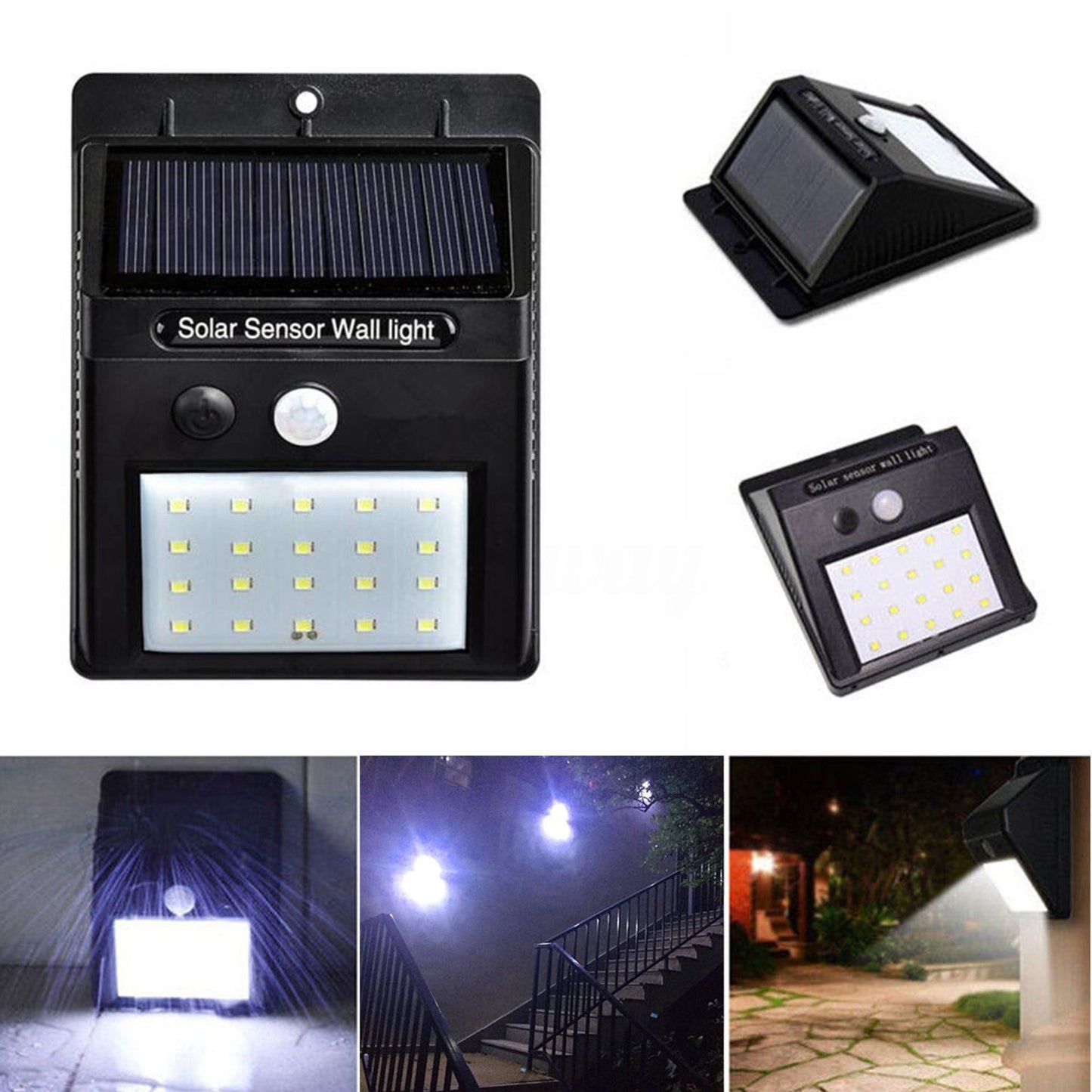 Set von 5 Solar-LED-Außenleuchten – LumaPath | Karnz