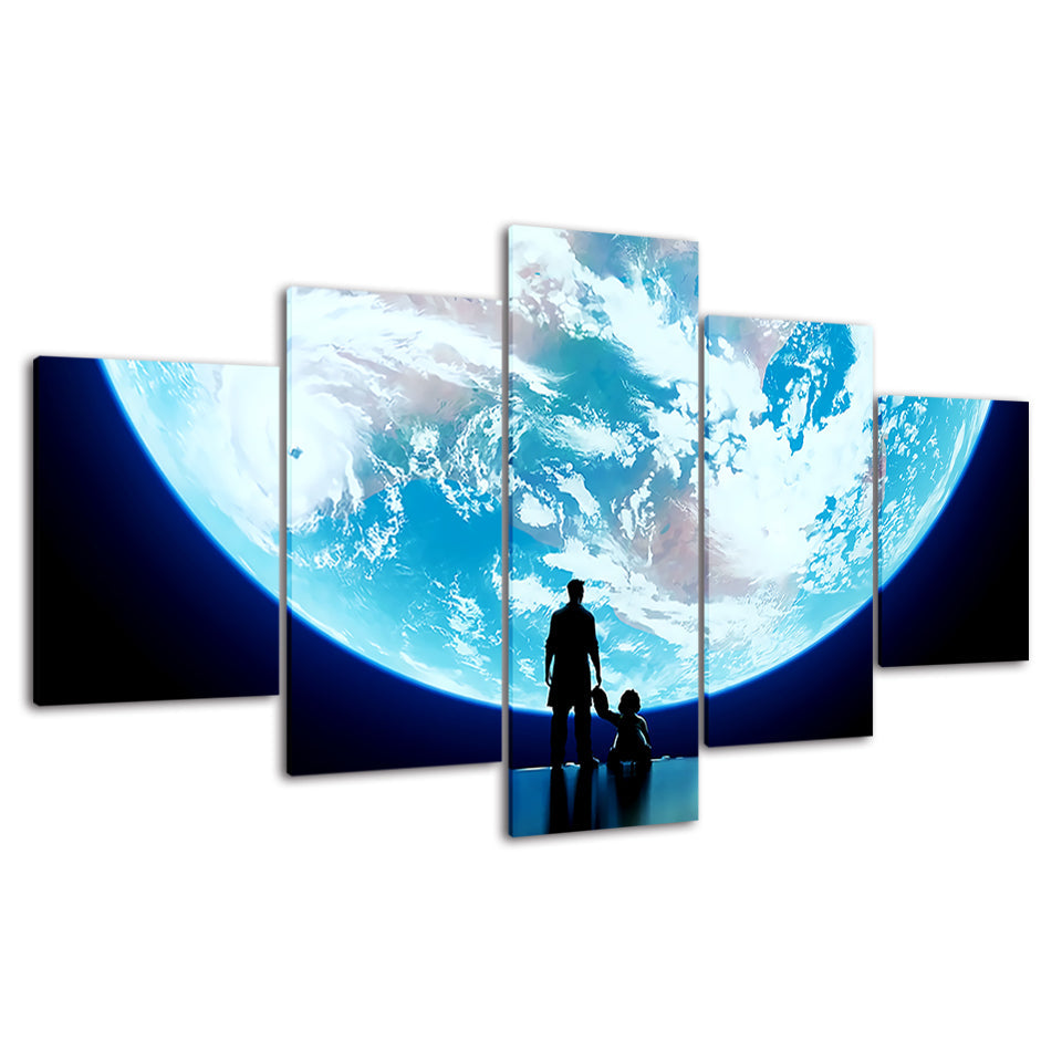 Big, Big World - Leinwand Wandkunst Gemälde