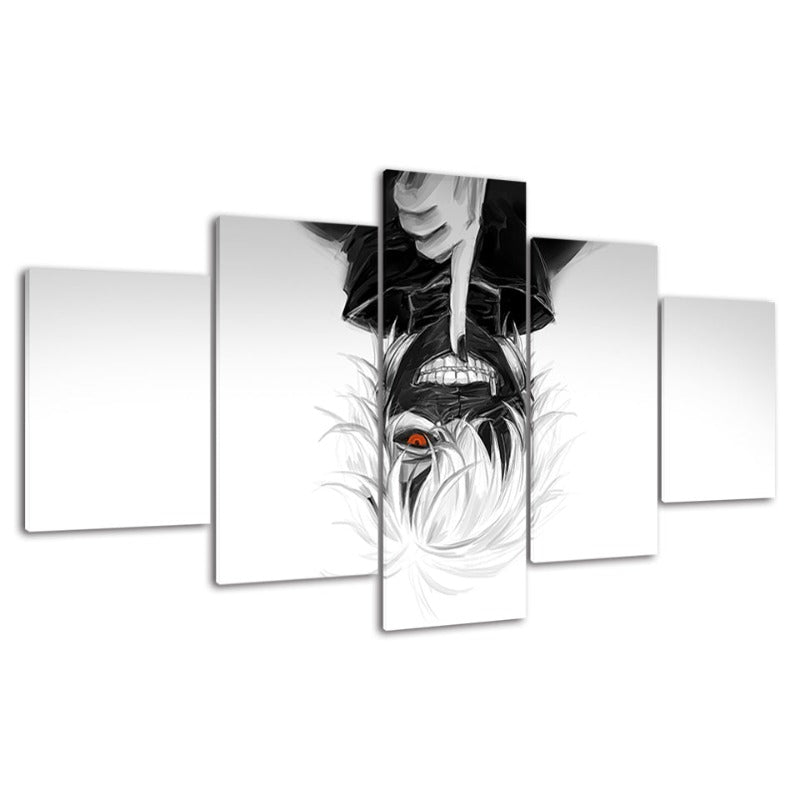 5 Stück Tokyo Ghoul Anime- Canvas Wandkunst Gemälde