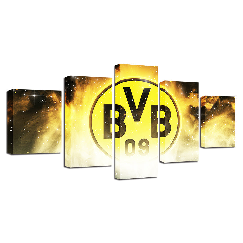Borussia Dortmund 5 Stück - Leinwand Wandkunstmalerei