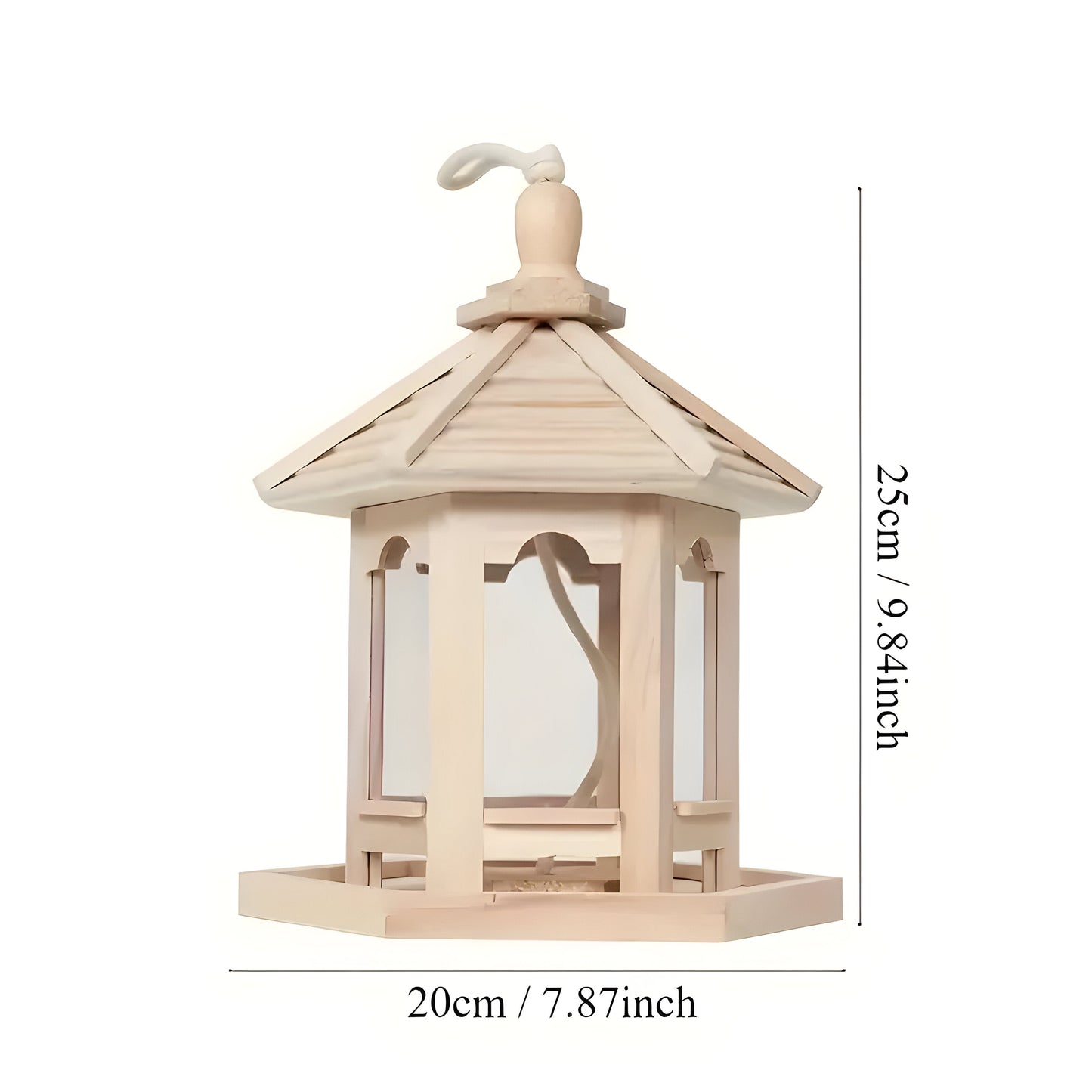 SkyPerch Nest - Hängendes Vogelhaus aus Holz von PaintaKarnze
