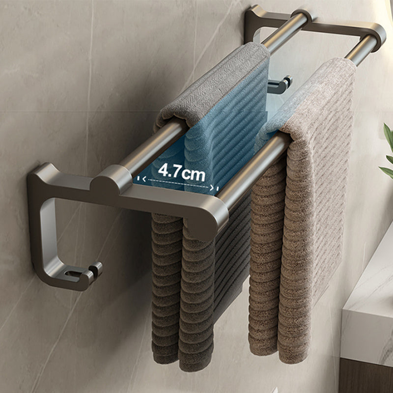 Zeitgemäßes Badezimmer Zubehör Set Graues Aluminium Badezimmer Zubehör Set