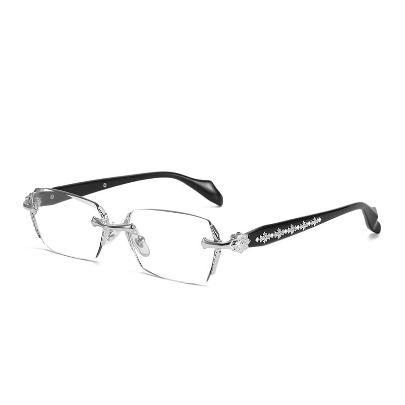 Anti-Blaulicht-Brille für Alterssichtigkeit, HD-Randlose Brille