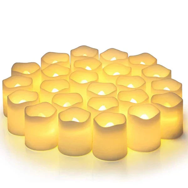 Set von 24 LED flammenlosen Kerzen - GlowFlicker | Karnz