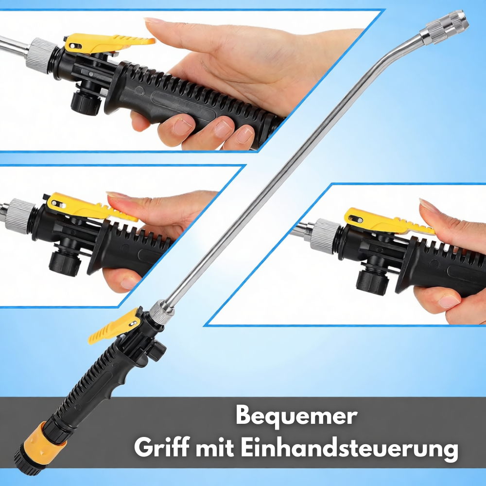 AquaForce 2-in-1 Hochdruckwasserpistole — Mach Schluss mit Schmutzstress und genieße mühelose Glanzmomente! | Karnz