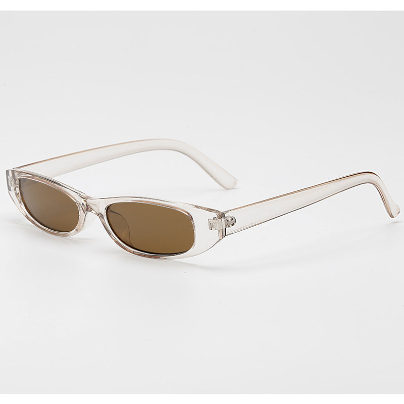 Damen schicke Sonnenbrille mit modernem Design und schmalem Rahmen Karnz