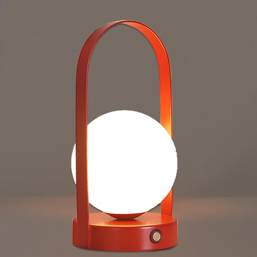 AuraLicht Drahtlose Tischlampe – Wiederaufladbare & Edelstahl Design Lampe | Karnz