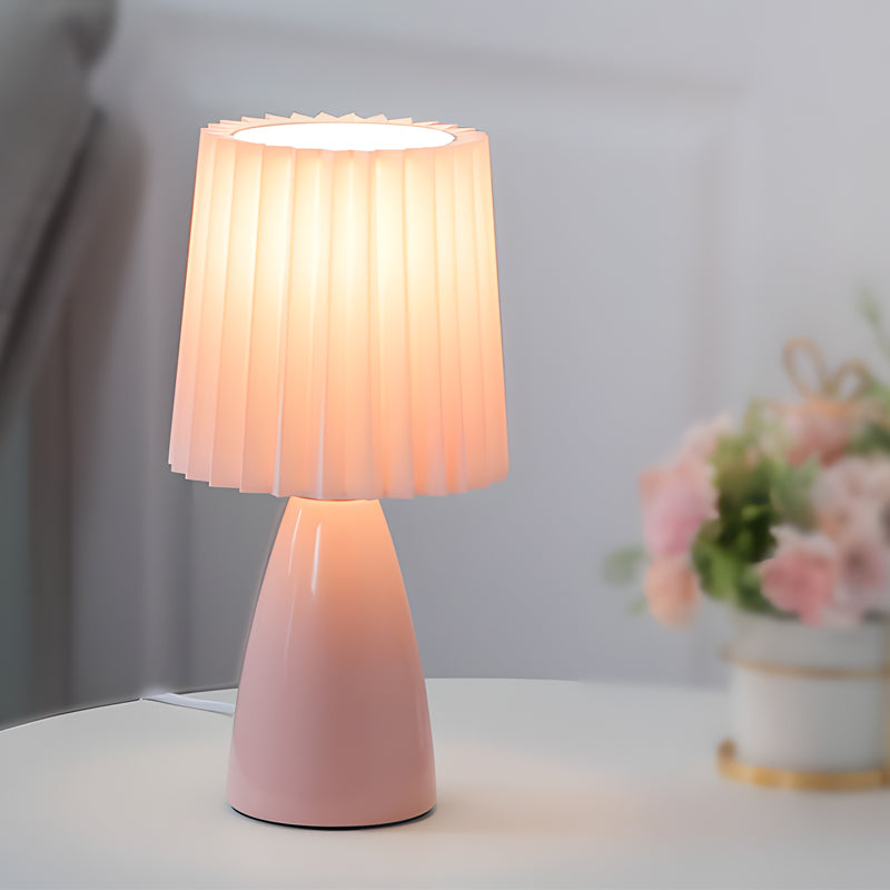 GlasDimm | Elegante USB dimmbare Tischlampe mit Glasfuß | Karnz