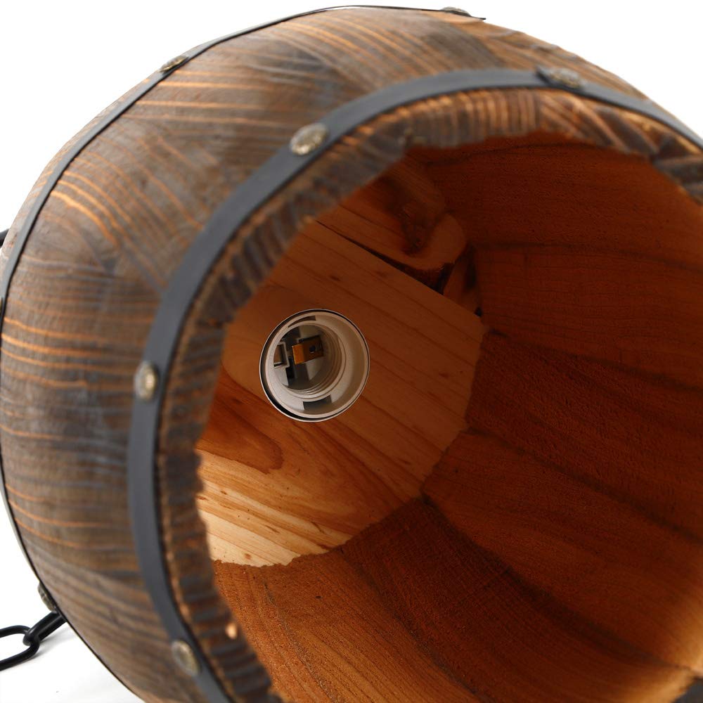 Retro Holz Weinfass Pendelleuchte | Karnz