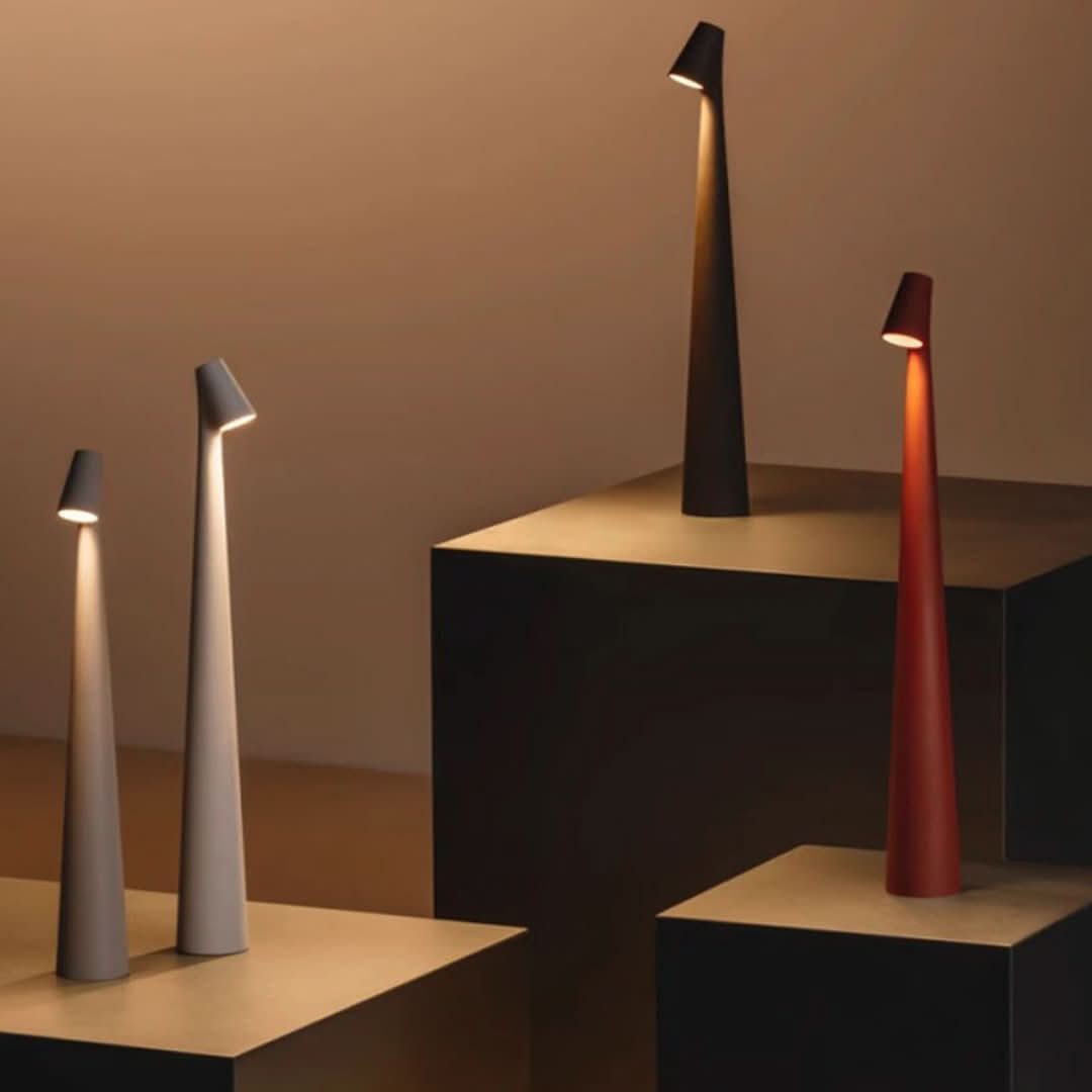 Karnz | Nordic Minimalistisches Design Stimmungslicht | Kabellos | LED | Leselampe | Tischlampe