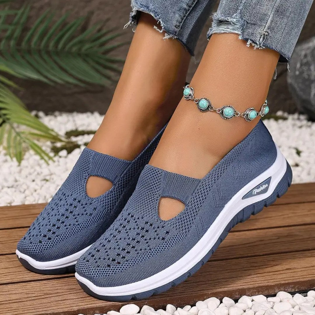 Vellora – Damen Mesh Slip-On Komfort Sneaker