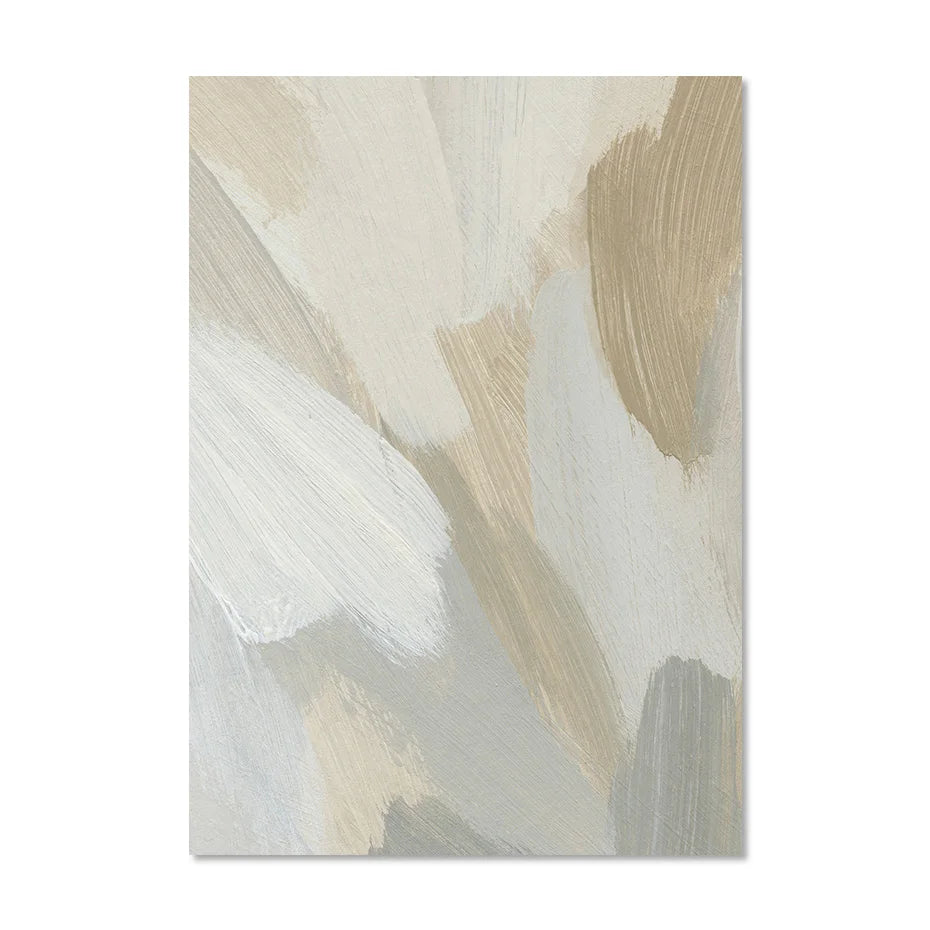 Neutrale Farben Abstrakte Dicke Pinselmalerei Wandkunst Fein Kunst Leinwanddrucke Poster Bilder Für Modernes Wohnzimmer Schlafzimmer Kunstdekoration | Karnz