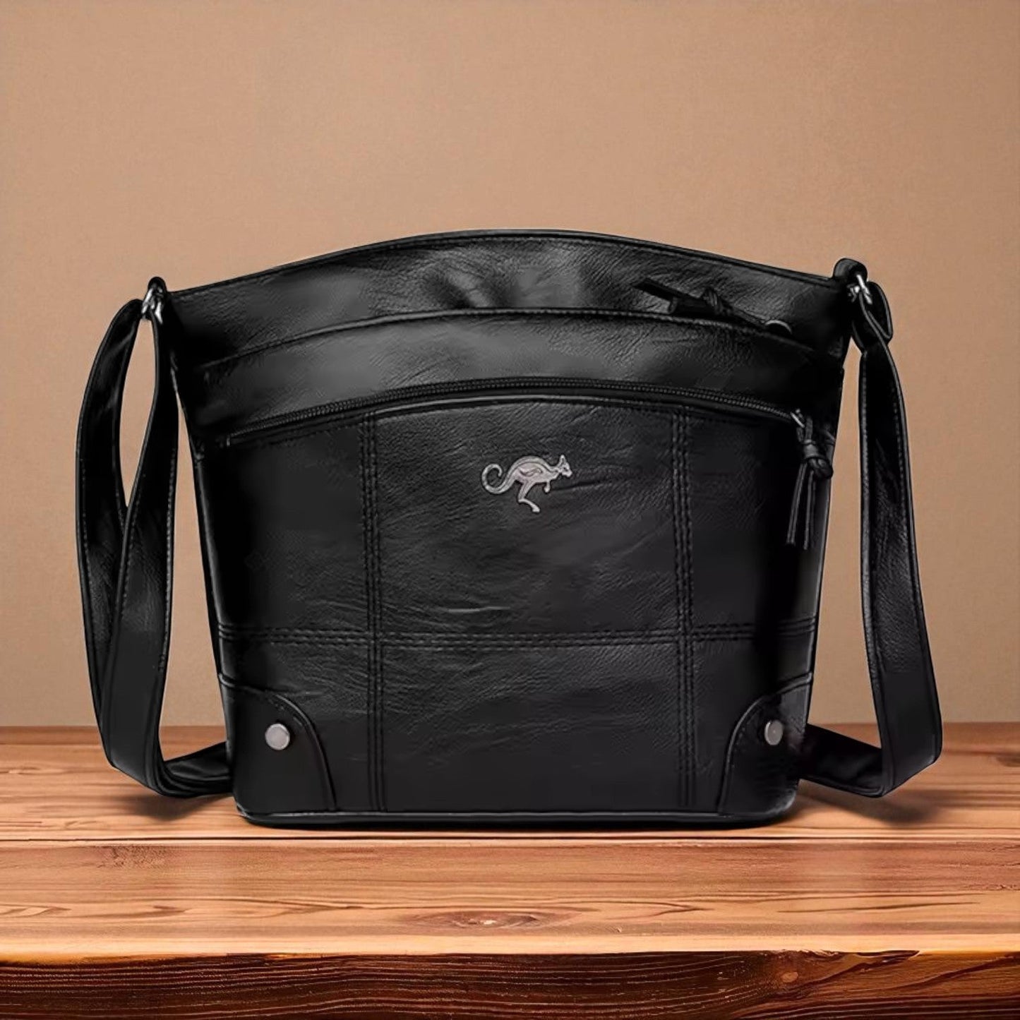 Damen Handtasche PU-Leder Kompakt und Stilvoll mit Geräumigen Taschen | Karnz