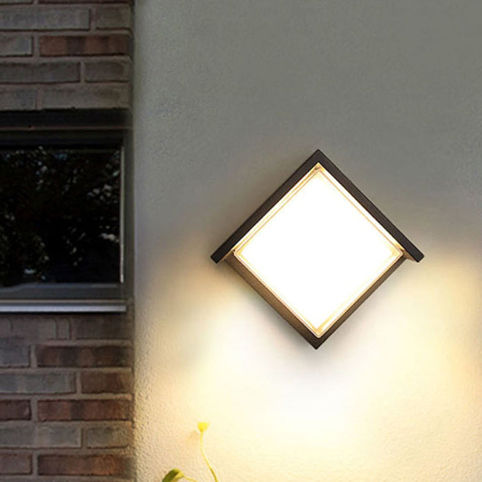 Wasserdichte runde/quadratische LED-Wandleuchte aus Kunststoff/Acryl für den Garten