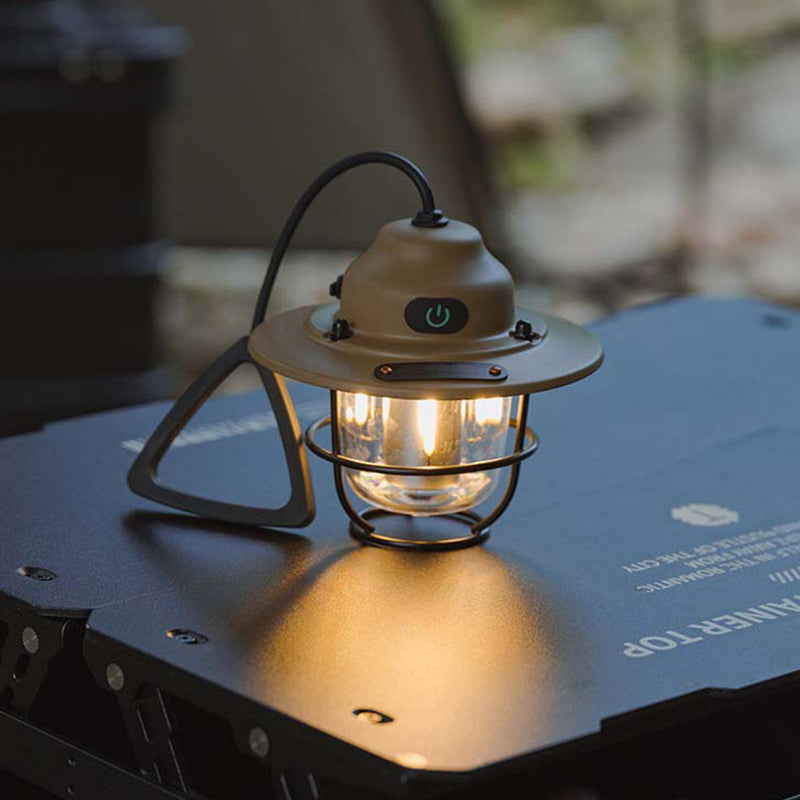 Zeitgenössische Retro Wiederaufladbare Wasserfeste Eisen Silica ABS PC Strobile LED Outdoor Licht Für Garten | Karnz