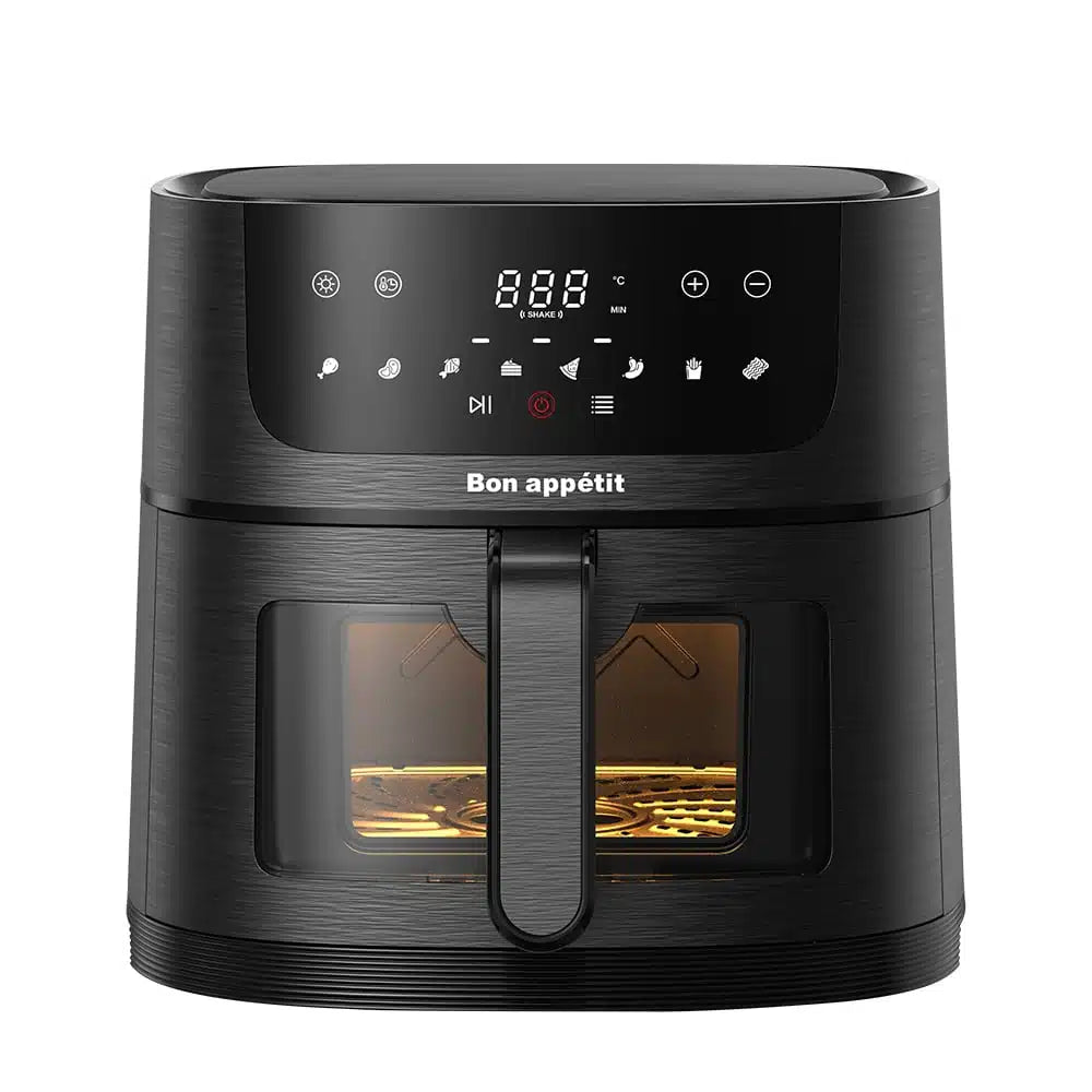 Airfryer 6.0 l. (fettarm: grillen, backen, braten und frittieren) | Karnz