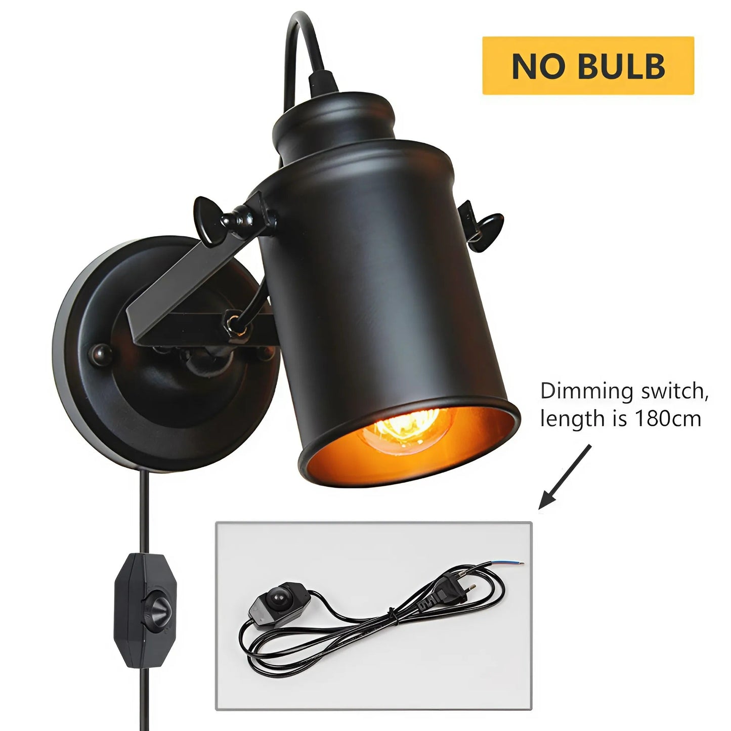 Vintage-Industrie-Wandlampe