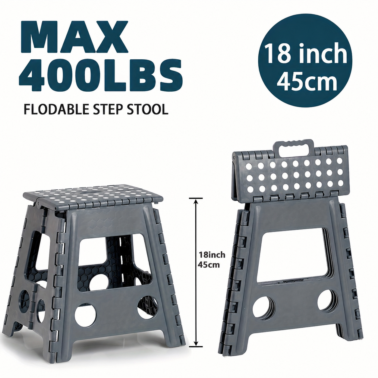 Klappbarer Tritthocker bis 180 kg | Karnz